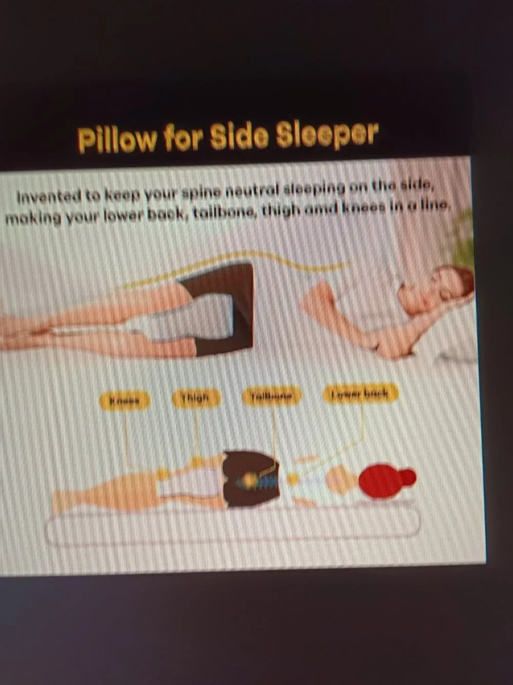 Leg Pillow, Knee Pillow for Side Sleepers, NEW! LQQK!!!